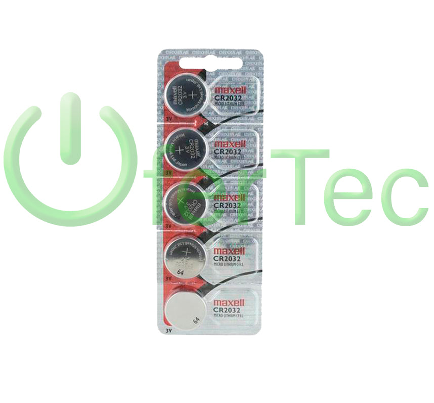 Paquete de Baterías de Litio CR2032 3v Maxell para CPU