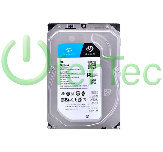 2TB Disco Duro Sata 3.5'' Seagate SkyHawk HDD Para PC o DVR