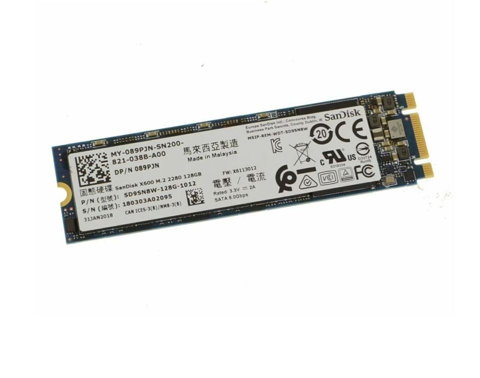 Disco Sólido SSD 128GB M.2 Sata