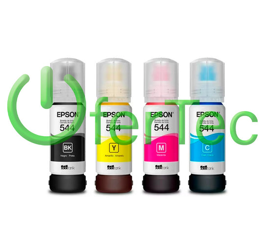 Botella de Tinta Epson 544 Negra/Amarilla/Magenta/Cian
