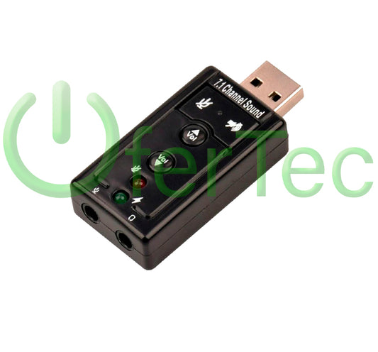 Adaptador USB Audio para Computadoras