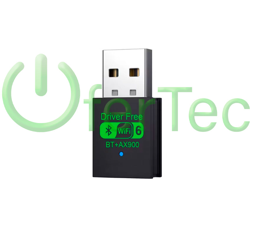 Adaptador Wifi6 + Bluetooth 5.4 USB AC 900Mbps para PC